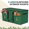 Christmas Ornament Storage Box with 8 Trays,Christmas Storage Container with Dividers Fits 128 Holiday Ornaments Decorations,Double Zipper,Large Xmas Organizer with Pockets